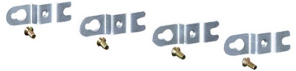 Produktbild: Hensel 20001159 MI AL 40 Montage-Kit Au&szlig;enlaschen Edelstahl Metall 1St.