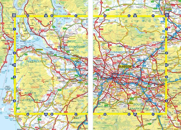 Produktbild: Scotland A-Z Road Atlas