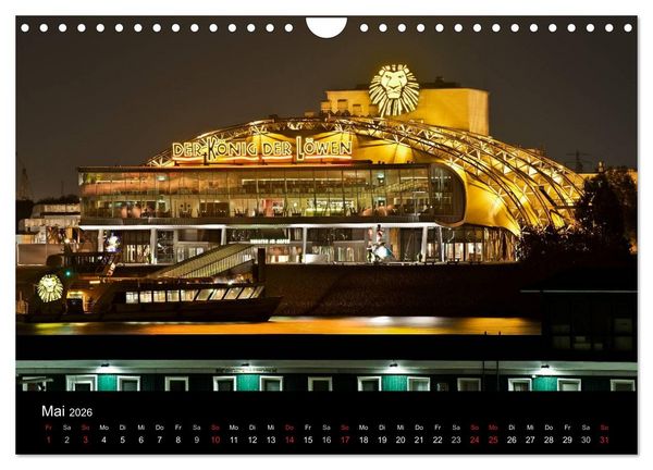 Produktbild: Hamburgs N&auml;chte (Wandkalender 2026 DIN A4 quer), CALVENDO Monatskalender