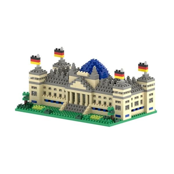 Produktbild: BRIXIES 200136 - Reichstag Berlin, 3D Konstruktionsbausatz aus Ministeinen, 651 Teile