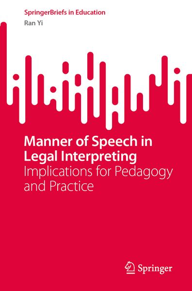 Produktbild: Manner of Speech in Legal Interpreting