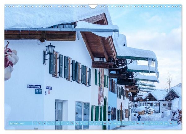Produktbild: MITTENWALD Eine Perle im Oberen Isartal (Wandkalender 2027 DIN A3 quer), CALVENDO Monatskalender