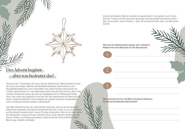 Produktbild: Mein Advents-Journal