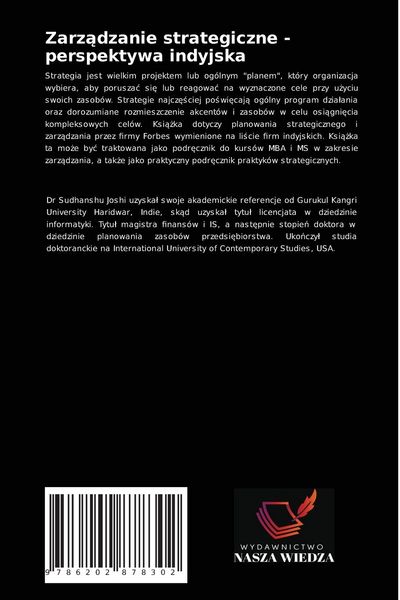 Produktbild: Zarz&iquest;dzanie strategiczne - perspektywa indyjska