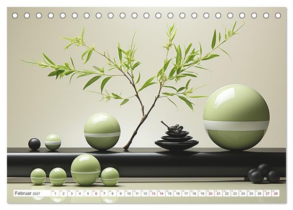 Produktbild: Einklang und Harmonie (Tischkalender 2027 DIN A5 quer), CALVENDO Monatskalender