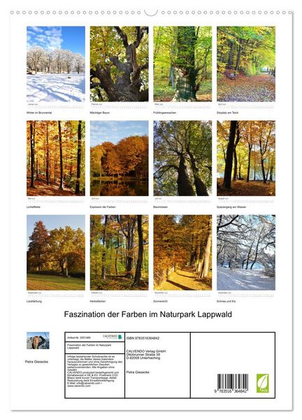 Produktbild: Faszination der Farben im Naturpark Lappwald (Wandkalender 2026 DIN A2 hoch), CALVENDO Monatskalender