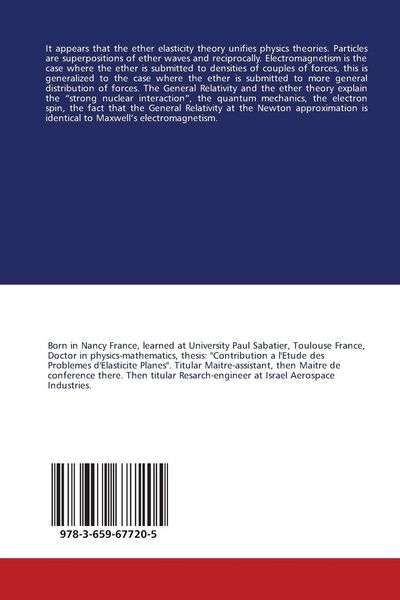 Produktbild: Unification of Physics by the Ether Elasticity Theory