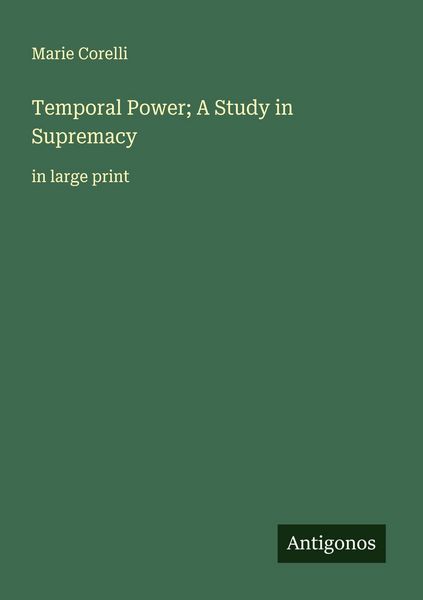 Produktbild: Temporal Power; A Study in Supremacy