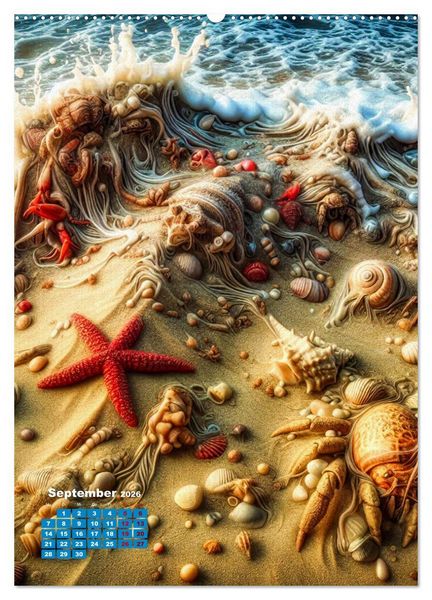 Produktbild: Aus Sand und Meerschaum! (Wandkalender 2026 DIN A2 hoch), CALVENDO Monatskalender