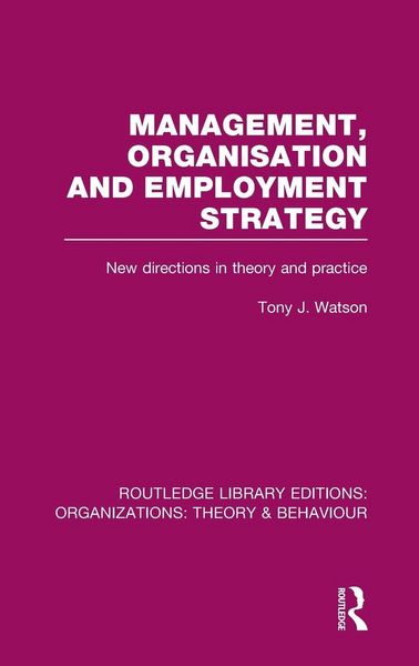 Produktbild: Management Organization and Employment Strategy (RLE