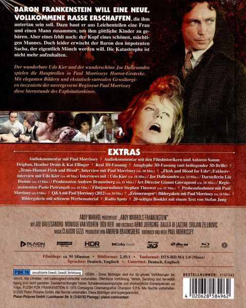 Produktbild: Andy Warhols Frankenstein - Mediabook - Cover B (4K Ultra HD) (+2 Blu-rays)