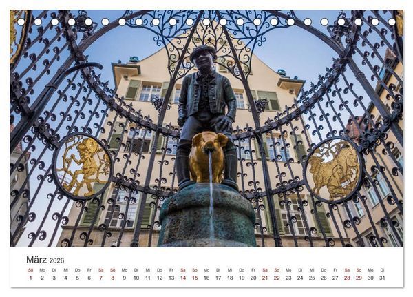 Produktbild: Stadtblick Stuttgart (Tischkalender 2026 DIN A5 quer), CALVENDO Monatskalender