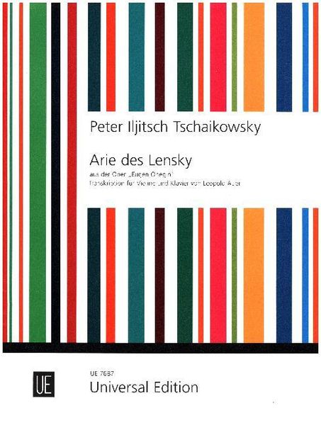Produktbild: Arie des Lensky aus der Oper "Eugen Onegin" f&uuml;r Violine und Klavier