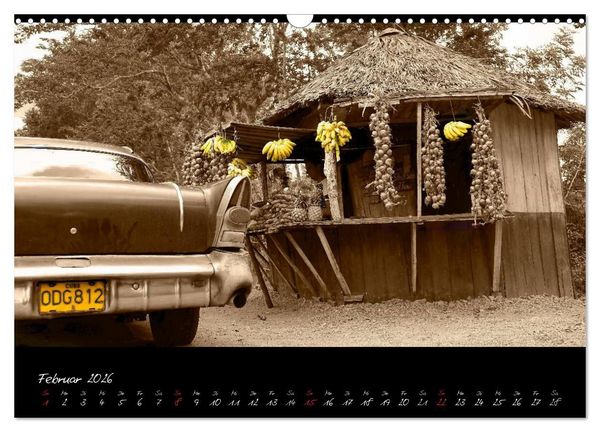 Produktbild: Kuba und die Oldtimer (Wandkalender 2026 DIN A3 quer), CALVENDO Monatskalender