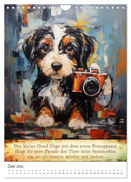 Produktbild: Tierische Paparazzi (Wandkalender 2026 DIN A4 hoch), CALVENDO Monatskalender