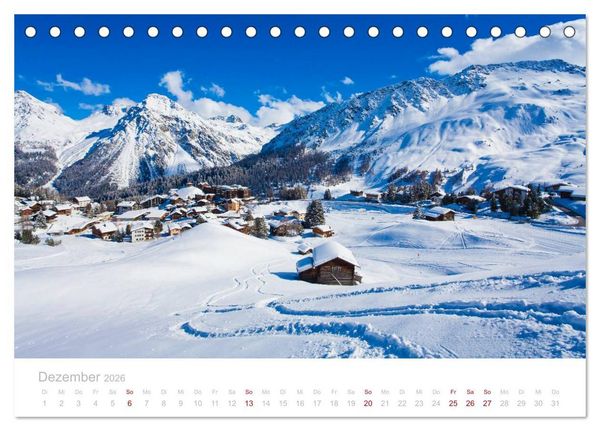 Produktbild: Graub&uuml;nden Engadin 2026 (Tischkalender 2026 DIN A5 quer), CALVENDO Monatskalender
