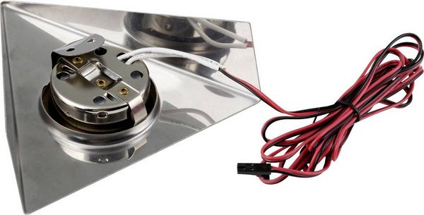 Produktbild: Heitronic GENUA LED-Unterbauleuchte 3er Set LED LED fest eingebaut 6W Warmwei&szlig; Edelstahl