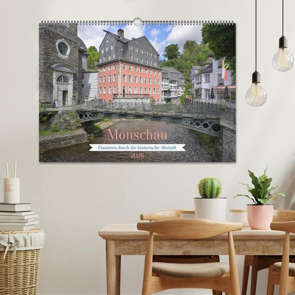 Produktbild: Monschau - Flanieren durch die historische Altstadt (Wandkalender 2026 DIN A2 quer), CALVENDO Monatskalender