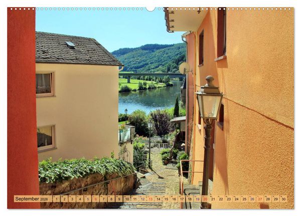 Produktbild: Saarburg - Ein sehenswertes St&auml;dtchen an der Saar (hochwertiger Premium Wandkalender 2026 DIN A2 quer), Kunstdruck in Hochglanz