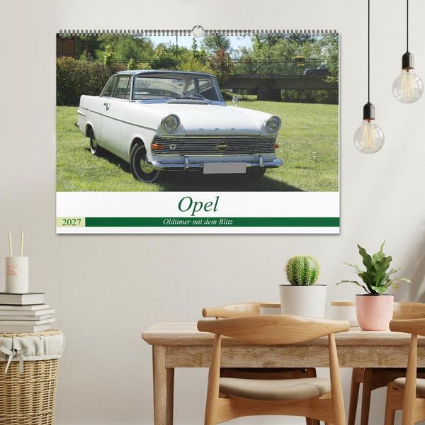 Produktbild: Opel Oldtimer mit dem Blitz (Wandkalender 2027 DIN A2 quer), CALVENDO Monatskalender