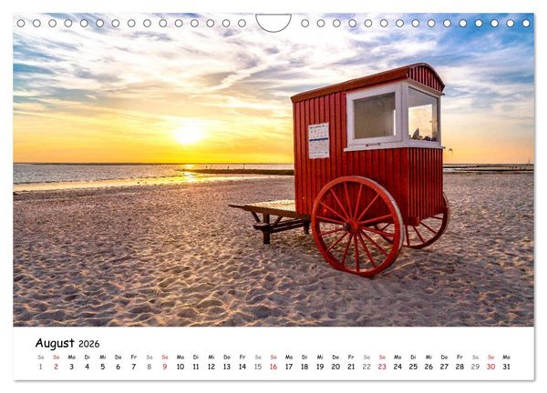 Produktbild: Borkum, bezaubernde Nordseeinsel (Wandkalender 2026 DIN A4 quer), CALVENDO Monatskalender
