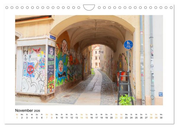 Produktbild: Fugen, Falten, Fassaden &ndash; Zittaus stille Zeugen (Wandkalender 2026 DIN A4 quer), CALVENDO Monatskalender