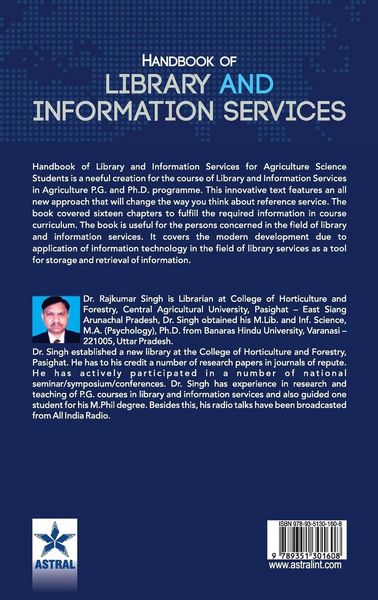 Produktbild: Handbook of Library and Information Services (For Agriculture Science Students)