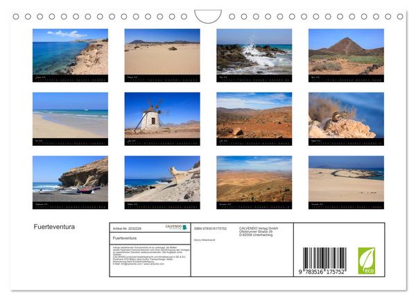Produktbild: Fuerteventura (Wandkalender 2026 DIN A4 quer), CALVENDO Monatskalender