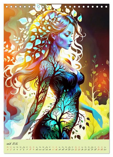 Produktbild: L'&eacute;l&eacute;gance de la nature (Calendrier mural 2026 DIN A4 horizontal), CALVENDO calendrier mensuel