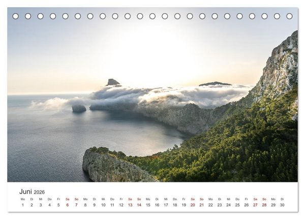 Produktbild: Mallorca - Eine traumhafte Reise nach Spanien. (Tischkalender 2026 DIN A5 quer), CALVENDO Monatskalender