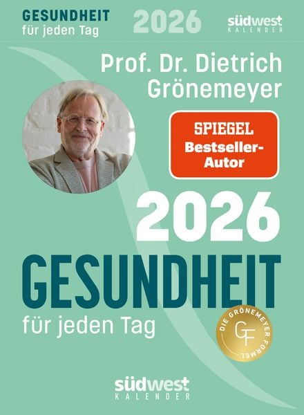Produktbild: Gesundheit f&uuml;r jeden Tag 2026 - Tagesabrei&szlig;kalender zum Aufstellen oder Aufh&auml;ngen