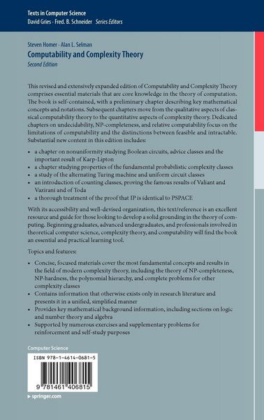 Produktbild: Computability and Complexity Theory