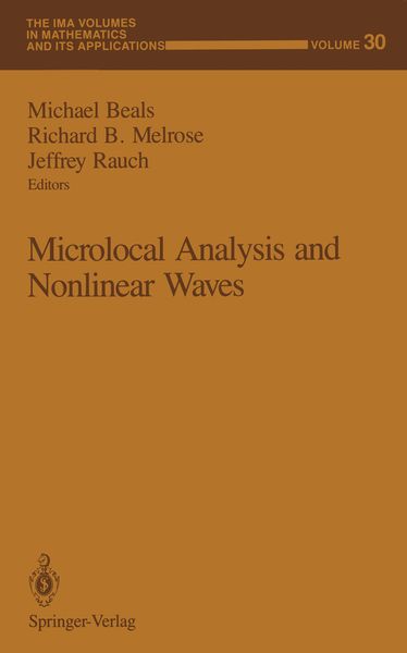 Produktbild: Microlocal Analysis and Nonlinear Waves