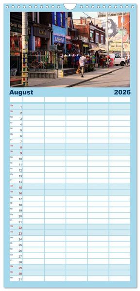 Produktbild: Familienplaner 2026 - Provinzhauptstadt Toronto mit 5 Spalten (Wandkalender, 21 x 45 cm) CALVENDO
