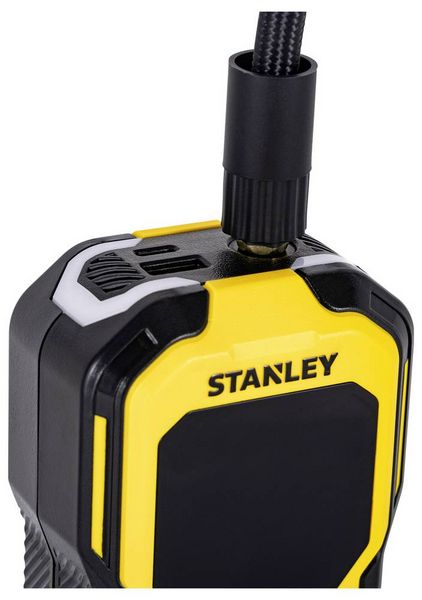 Produktbild: STANLEY SXIF0101 Akku-Kompressor 10 bar Automatische Abschaltung, Digitales Display, Inkl. 1 Akku, mit Powerbank-Funktion