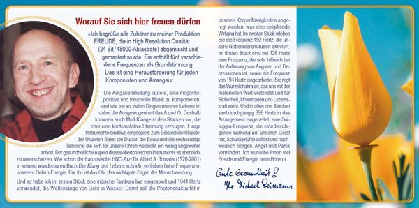 Produktbild: FREUDE [Solfeggio Heilmusik 396 Hertz]: Mit Anleitungen von Pavlina Klemm im Booklet