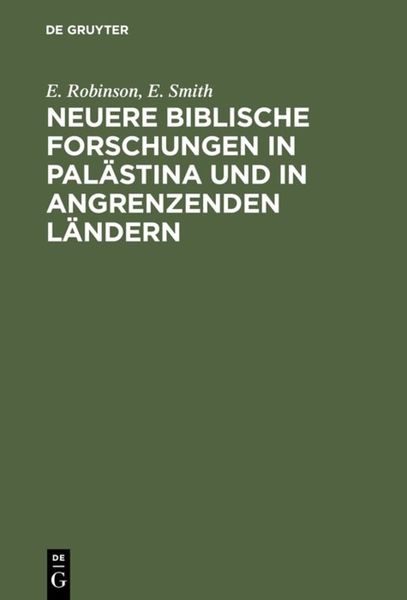 Produktbild: Neuere biblische Forschungen in Pal&auml;stina und in angrenzenden L&auml;ndern