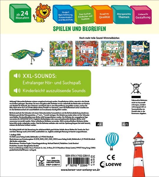 Produktbild: Suche und finde! Sound-Wimmelbuch - In der Natur