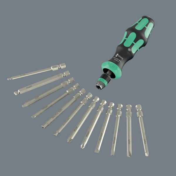 Produktbild: Wera 838 RA-R L Werkstatt Ratschen-Schraubendreher 1/4\" (6.3 mm) DIN ISO 1173