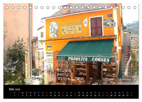 Produktbild: Korsika - Mediterrane Vielfalt (Tischkalender 2026 DIN A5 quer), CALVENDO Monatskalender
