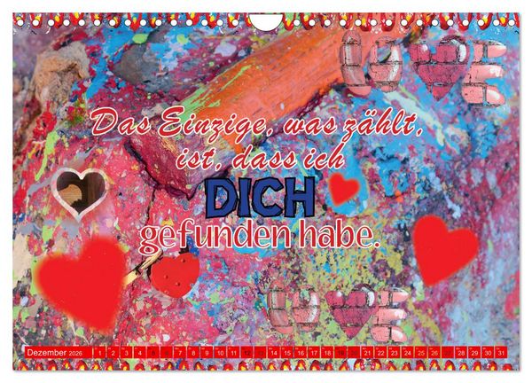 Produktbild: So sch&ouml;n, dass es dich gibt (Wandkalender 2026 DIN A4 quer), CALVENDO Monatskalender