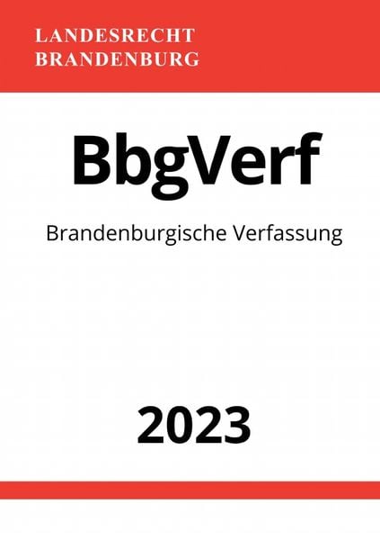 Produktbild: Brandenburgische Verfassung - BbgVerf 2023