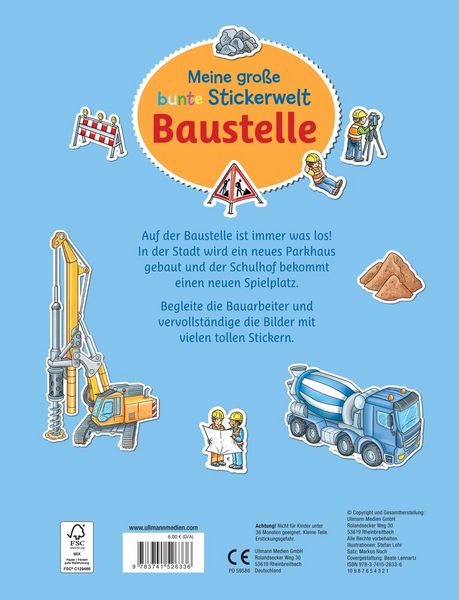 Produktbild: Meine gro&szlig;e bunte Stickerwelt - Baustelle