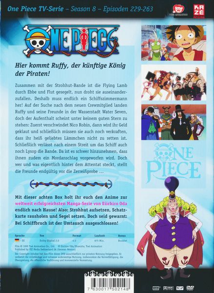 Produktbild: One Piece - TV-Serie Box Vol. 8 [6 DVDs]