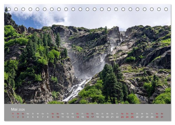 Produktbild: Das Stubaital in Tirol - Gipfelsturm und Gletscherseen (Tischkalender 2026 DIN A5 quer), CALVENDO Monatskalender