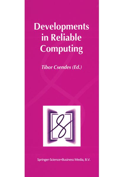 Produktbild: Developments in Reliable Computing