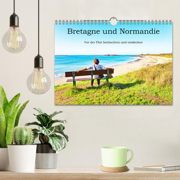 Produktbild: Bretagne und Normandie - Vor der Flut beobachten und entdecken (Wandkalender 2026 DIN A4 quer), CALVENDO Monatskalender