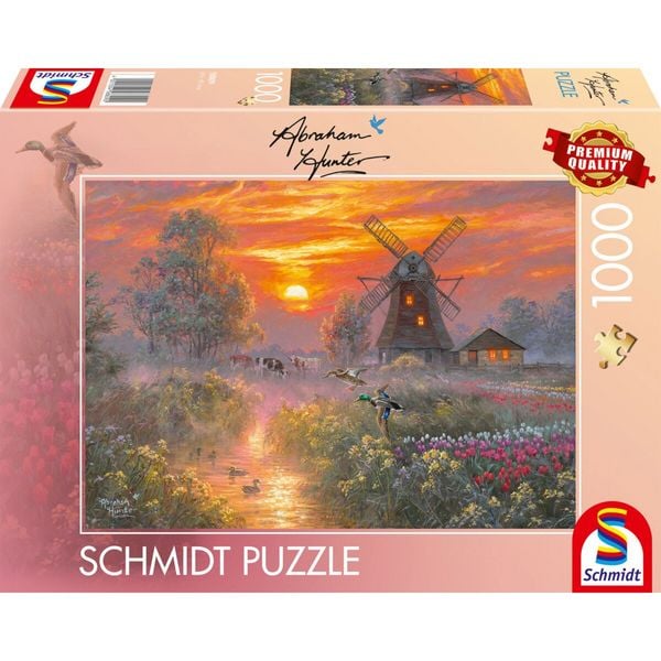 Schmidt 58809 - Abraham Hunter, Abendfrieden, Puzzle, 1000 Teile