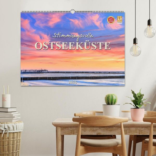 Produktbild: Stimmungsvolle Ostseek&uuml;ste 2026 (Wandkalender 2026 DIN A2 quer), CALVENDO Monatskalender