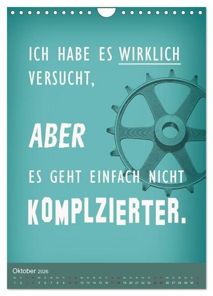 Produktbild: B&uuml;ro und so ... (Wandkalender 2026 DIN A4 hoch), CALVENDO Monatskalender